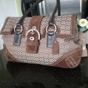 Coach 3648 Canvas Soho Signature Satchel